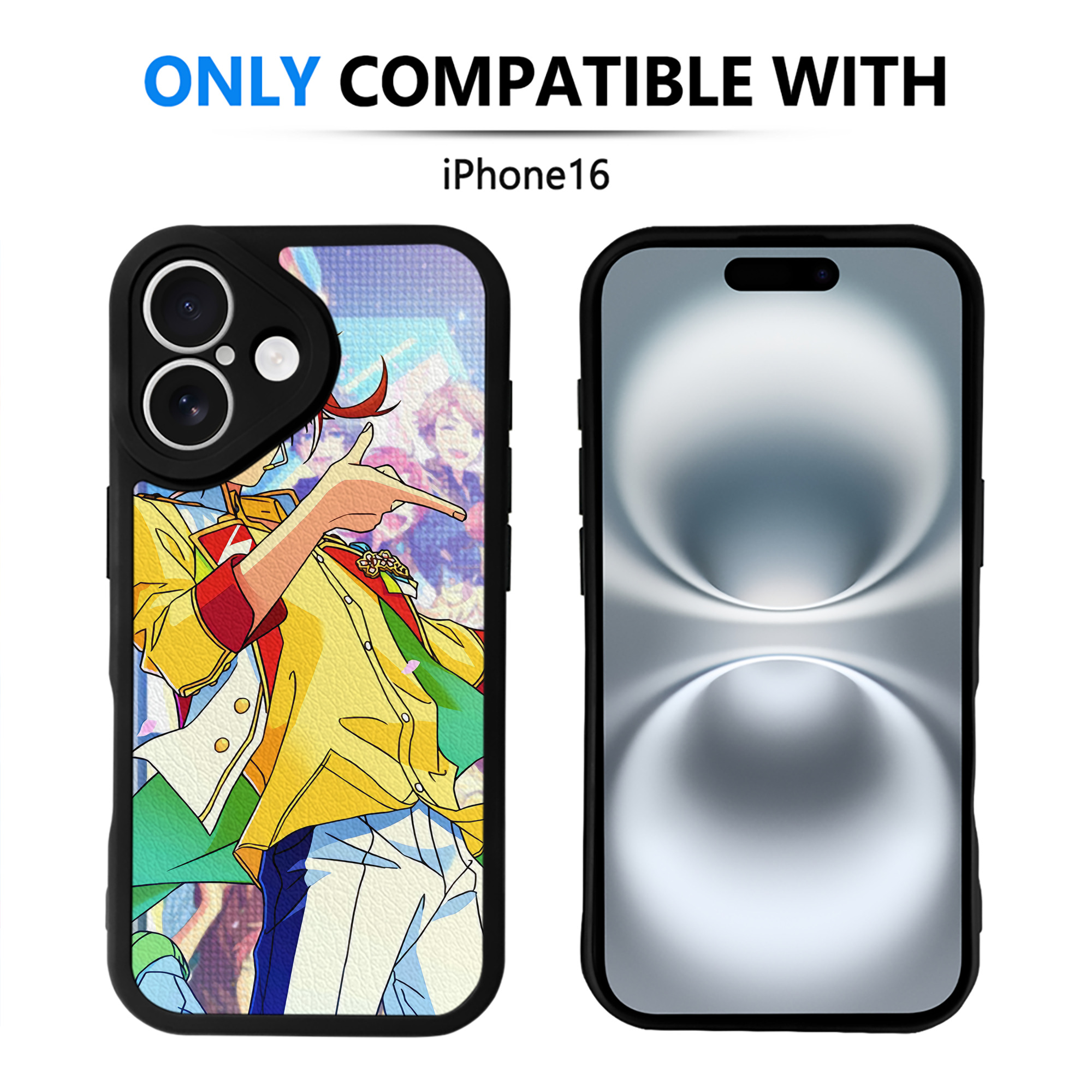 （画像用） あんさんぶるスターズ! Ensemble Stars 【iPhone 16シリーズ対応】シリコンスマホケース（レザー調） 材質：シリコン